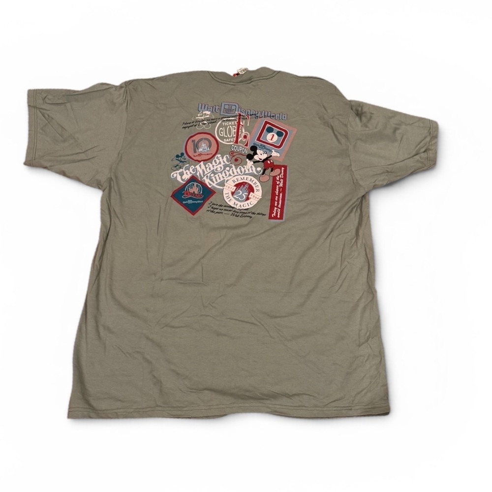 Vtg NWT Disney World Resort 25th Sage Anniversary T-Shirt XXL Mickey Mouse USA